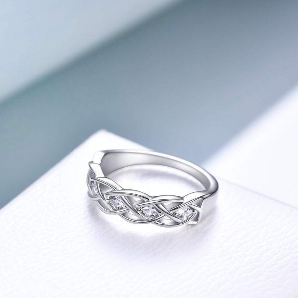 925 Sterling Silver Celtic Knot Ring-4