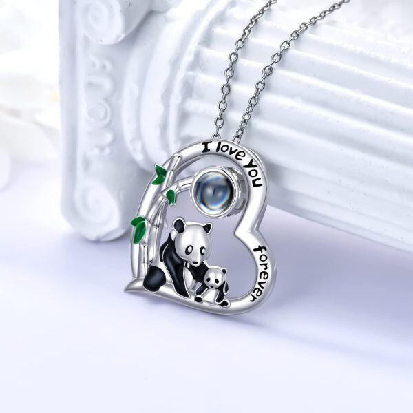 Sterling Silver Panda Necklace -1