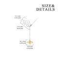 wholesale 925 Sterling Silver Honeycomb & Gold Plated Bee Lariat Necklace for Women and Teen Girls-0-2