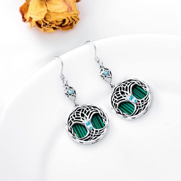 Sterling Silver Celtic Earrings-1