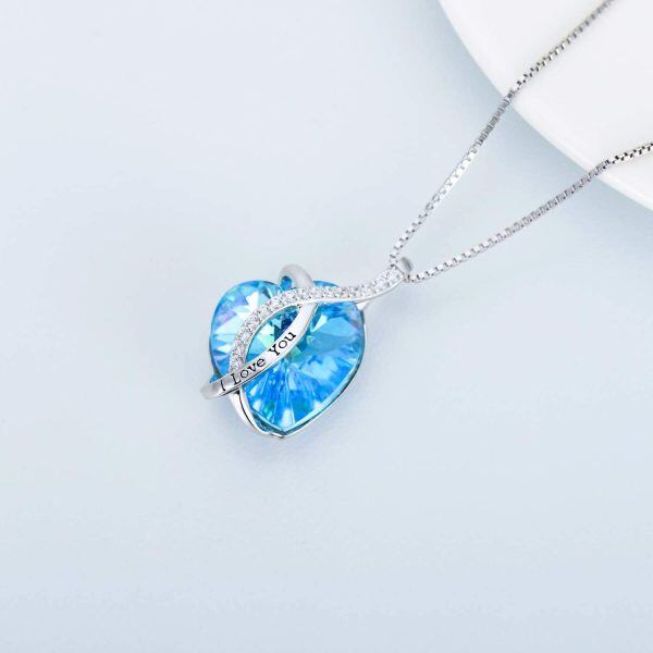 Sterling Silver Heart Necklace-4