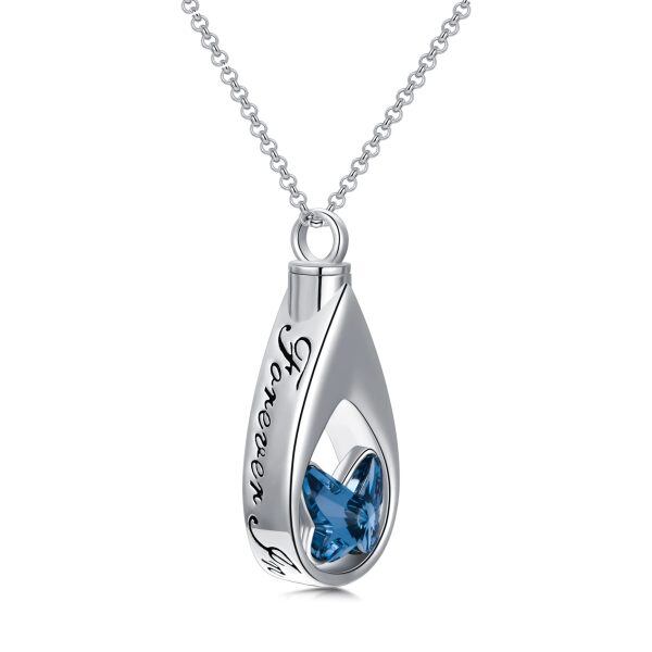 Sterling Silver Ashes Urn Necklace -0