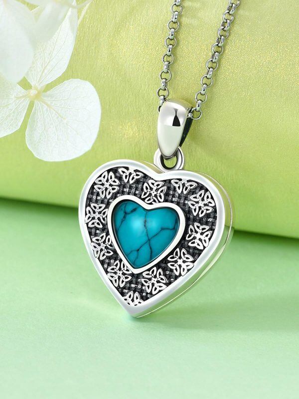 Sterling Silver Heart Locket Necklace -1