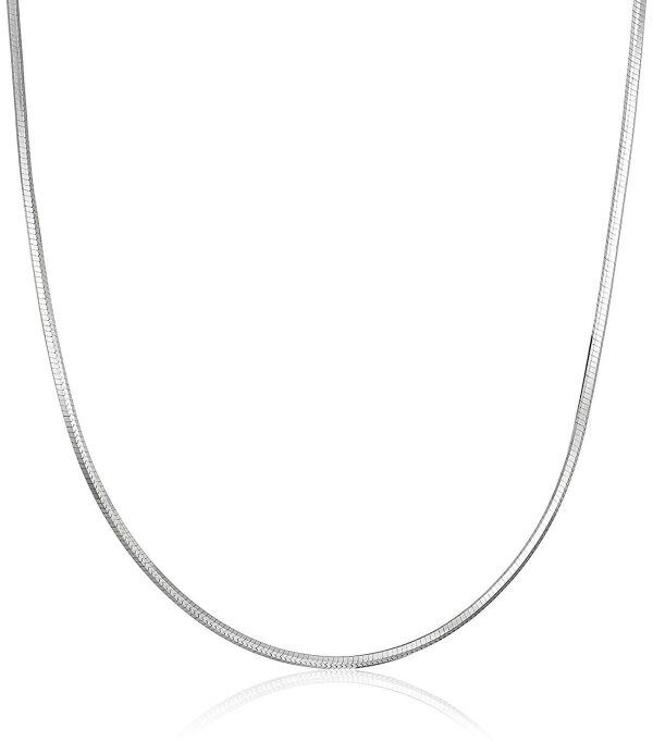 Sterling Silver 1MM Snake Chain Italian Crafted Necklace-1