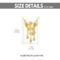 wholesale 14K Yellow Gold Moissanite Butterfly Pendant Necklace for Women - 16 & 18 Chain-0-5