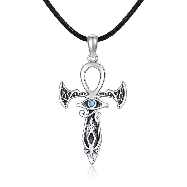 Sterling Silver Cross Necklace-0