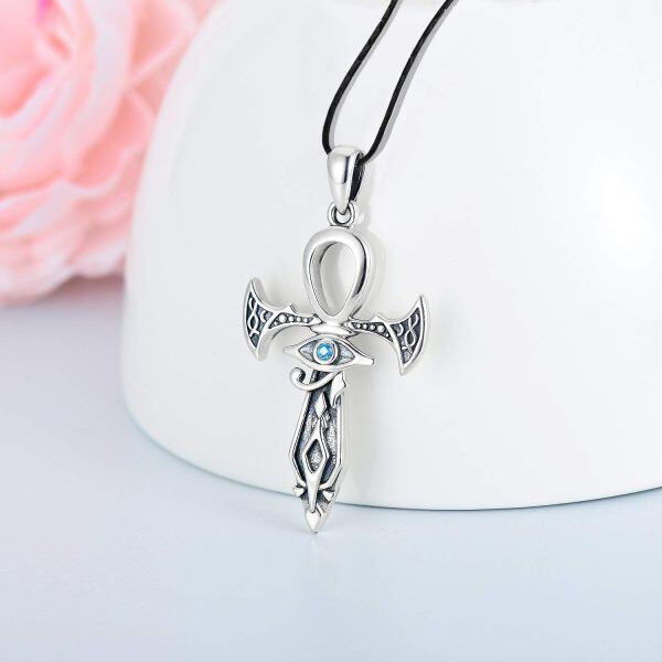 Sterling Silver Cross Necklace-1