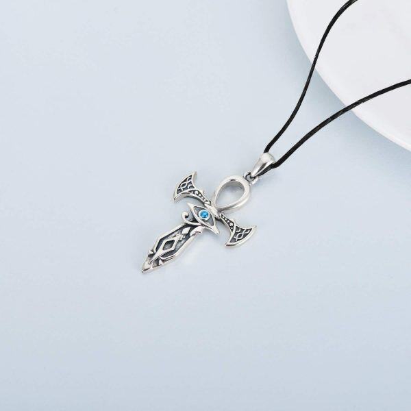 Sterling Silver Cross Necklace-2