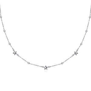 Sterling Silver Star Necklace-0