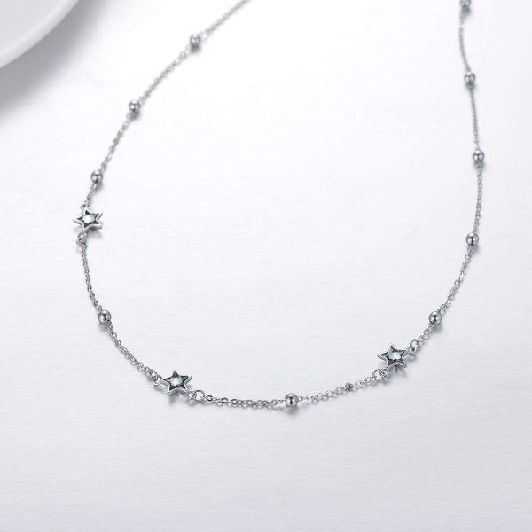 Sterling Silver Star Necklace-1