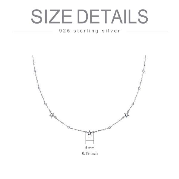 Sterling Silver Star Necklace-5