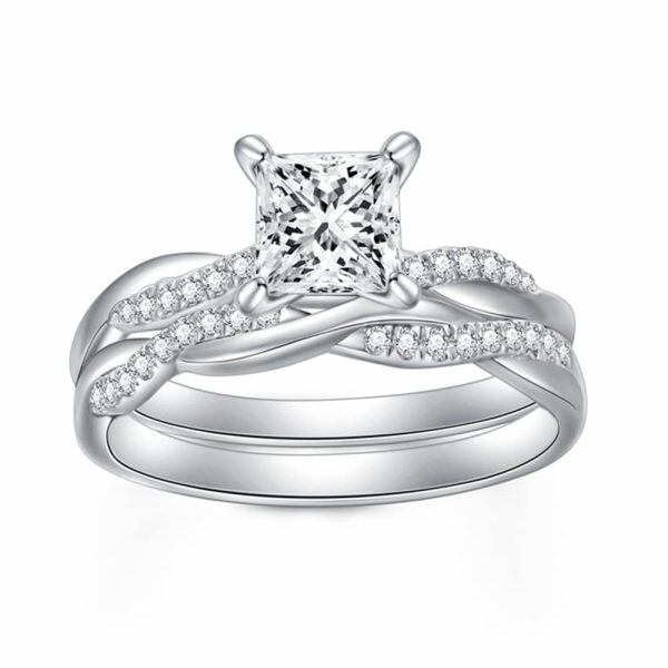 Sterling Silver Bridal Sets Ring -0