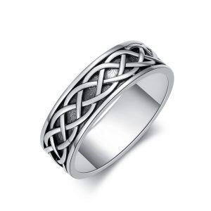 Sterling Silver Celtic Knot Ring-0