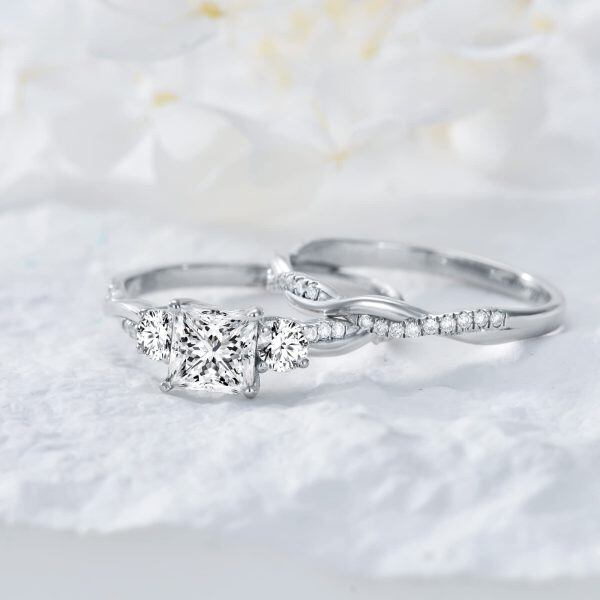 Sterling Silver Bridal Sets Ring -1