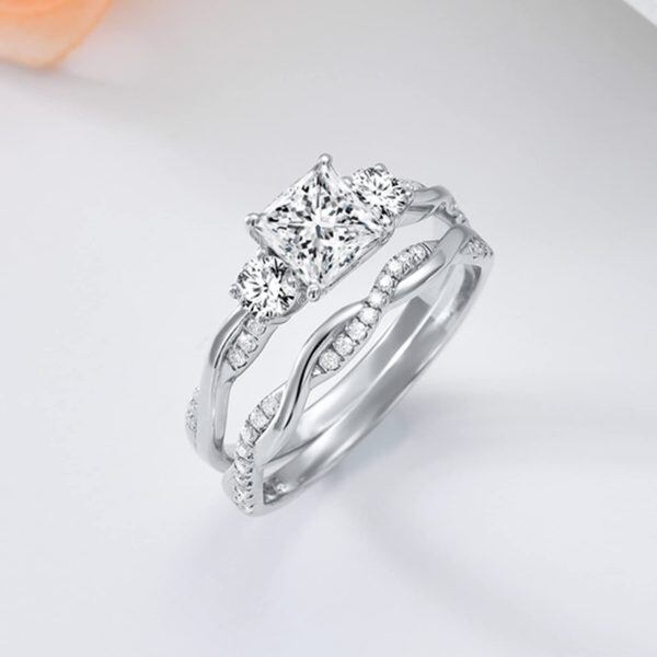 Sterling Silver Bridal Sets Ring -2