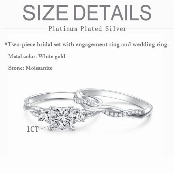 Sterling Silver Bridal Sets Ring -4