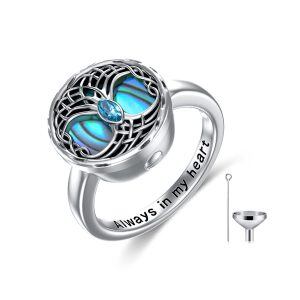 Sterling Silver Celtic Tree Of Life Ring-0