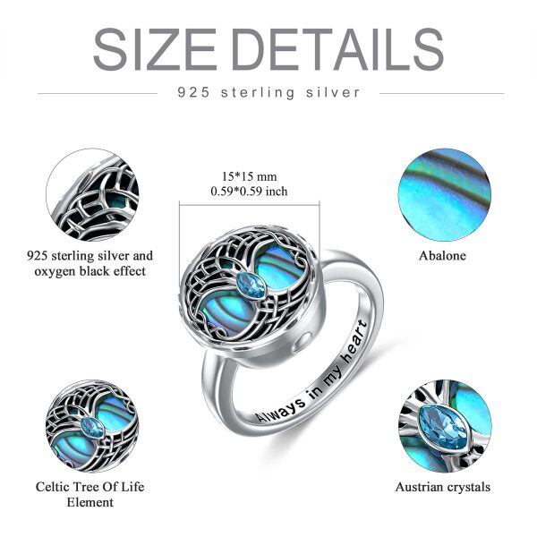 Sterling Silver Celtic Tree Of Life Ring-3