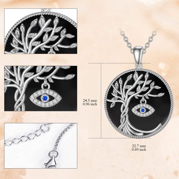 Sterling Silver Tree Of Life Necklace-2