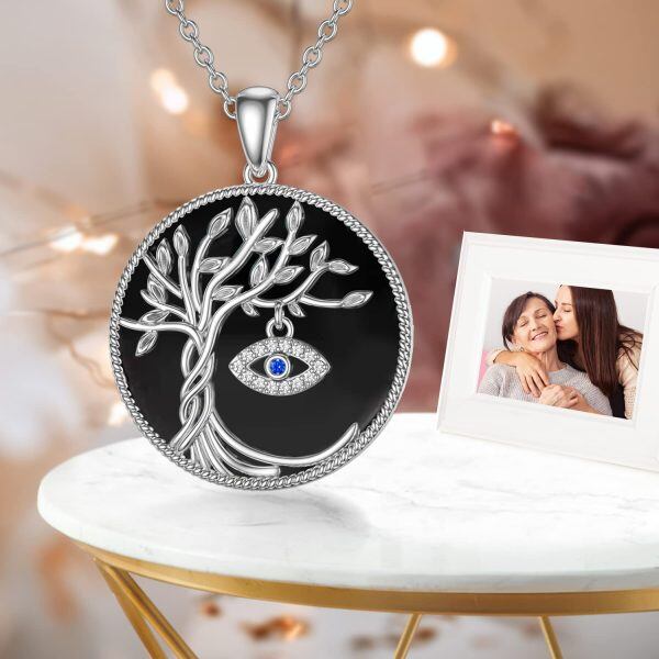 Sterling Silver Tree Of Life Necklace-4