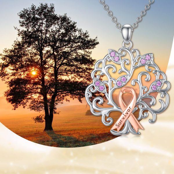 Sterling Silver Tree Of Life Necklace-3