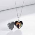 wholesale 925 Sterling Silver Heart Butterfly Photo Locket Pendant Necklace for Women-0-4