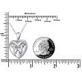 wholesale 925 Sterling Silver Heart Butterfly Photo Locket Pendant Necklace for Women-0-5