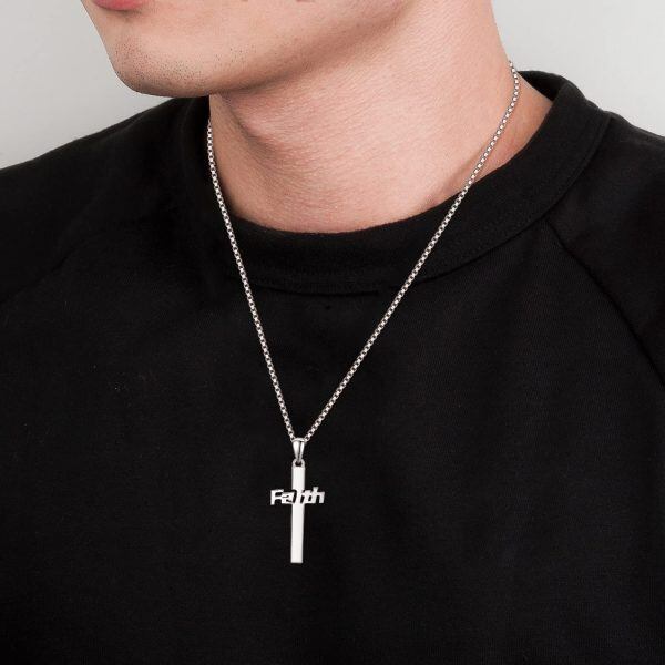 Sterling Silver Cross Necklace-3