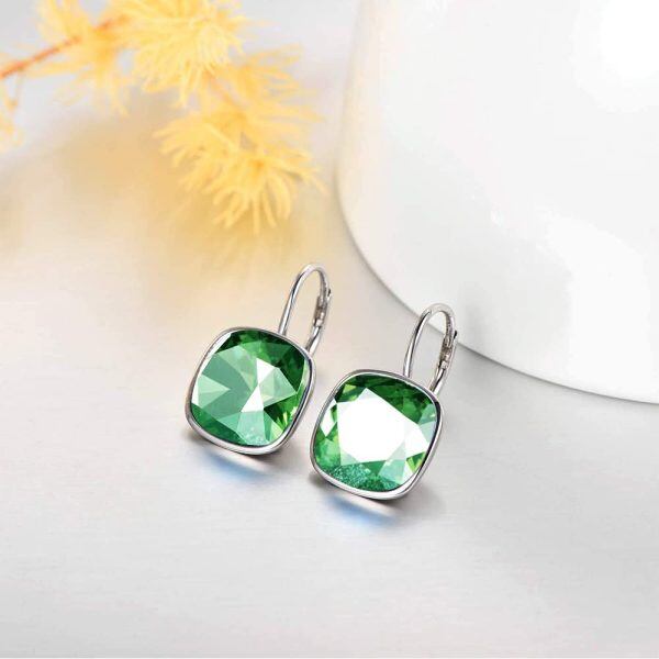 Sterling Silver Leverback Earrings -2