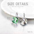 wholesale Sterling Silver Austrian Crystal Hypoallergenic Leverback Earrings Women s Gift-0-4