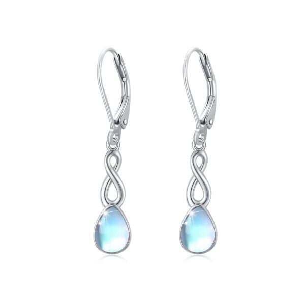 Sterling Silver Infinity Earrings-0