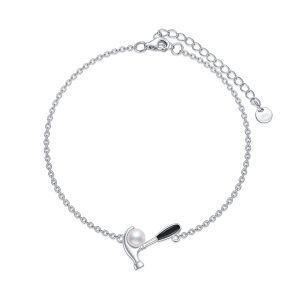 Sterling Silver Chain Bracelet -0