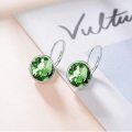 wholesale Sterling Silver Austrian Crystal Bella Leverback Earrings Hypoallergenic Fine Jewelry Gifts-0-4