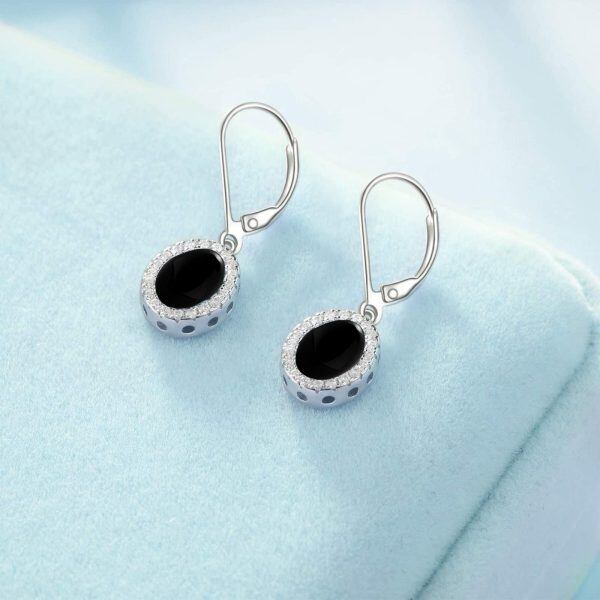 Sterling Silver Leverback Earrings -1