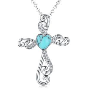 Sterling Silver Cross Necklace-0