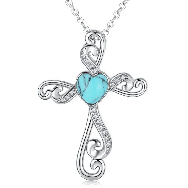 Sterling Silver Cross Necklace-0