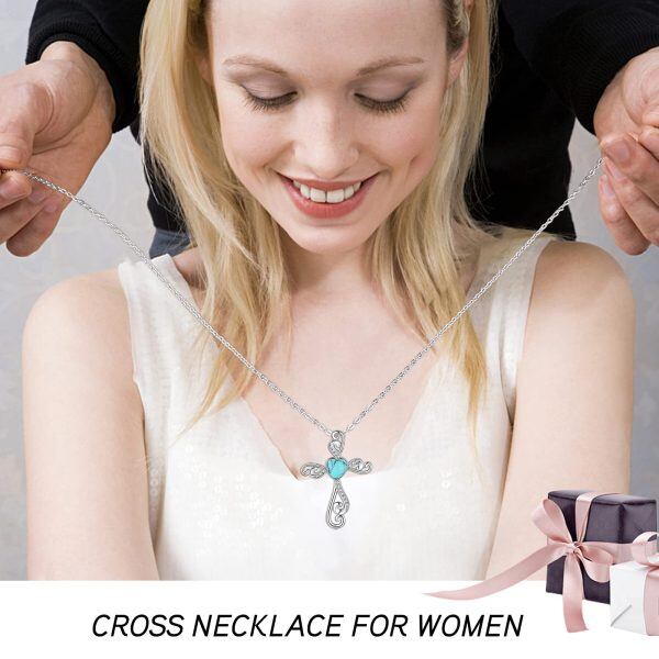 Sterling Silver Cross Necklace-3