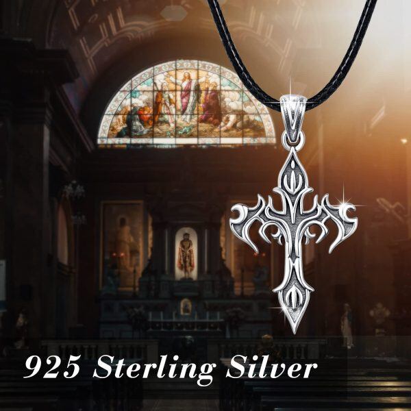 Sterling Silver Celtic Cross Necklace-1