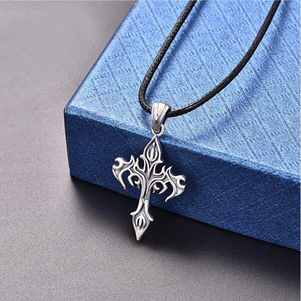 Sterling Silver Celtic Cross Necklace-5