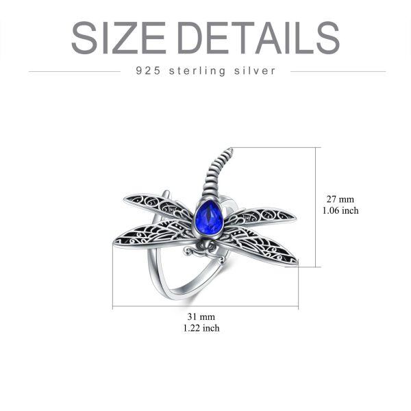 Sterling Silver Dragonfly Urn Ring-3