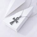 wholesale 925 Sterling Silver Egyptian Ankh Cross Pendant Necklace for Women-0-2