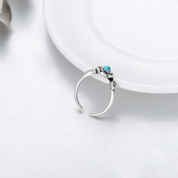 Sterling Silver Adjustable Ring-4