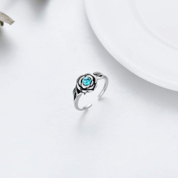 Sterling Silver Adjustable Ring-5