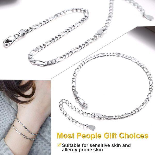 Sterling Silver Link Chain Bracelet-3