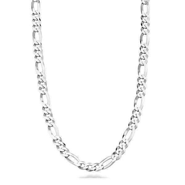 Sterling Silver Figaro Link Chain Necklace -0