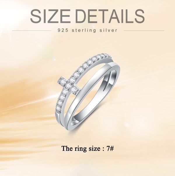 Sterling Silver Cubic Zirconia Ring-4