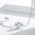 wholesale 925 Sterling Silver Celtic Knot Moonstone Charm Bracelet for Women-0-1