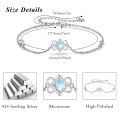 wholesale 925 Sterling Silver Celtic Knot Moonstone Charm Bracelet for Women-0-5