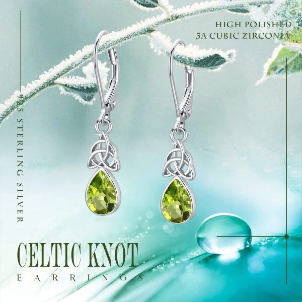 Sterling Silver Celtic Earrings-5