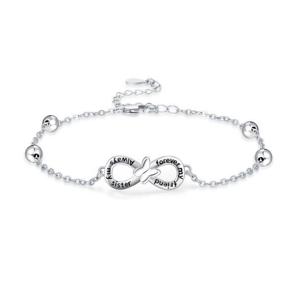 Sterling Silver Infinity Bracelets-0